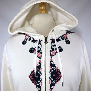 Floral Embroidered Lucky Brand Hoodie